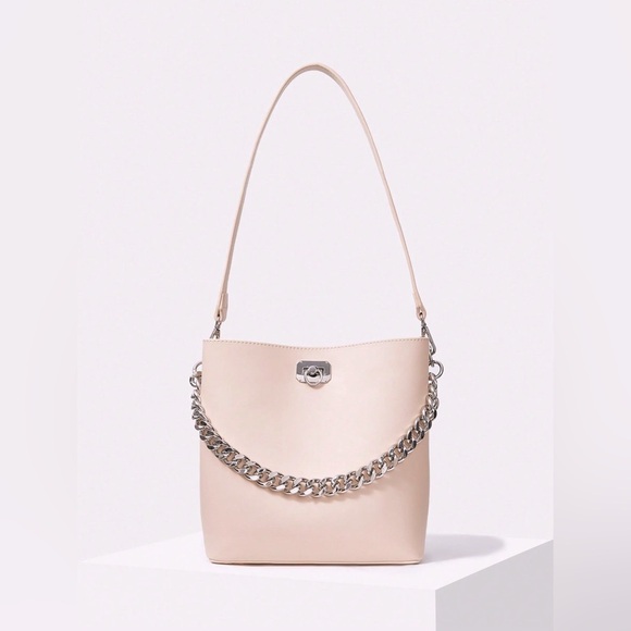 MOTF Cream Shoulder Bag with Minimalist Design - Picture 2 of 7